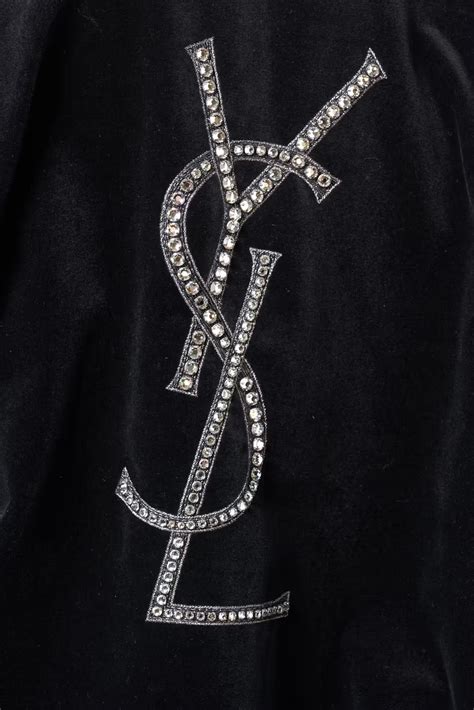 ysl crystal studded jacket|farfetch ysl jackets.